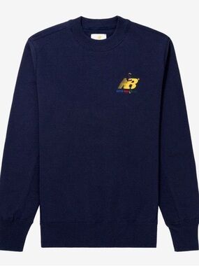 Aime Leon Dore New Balance Navy Crewneck Sweater with Logo